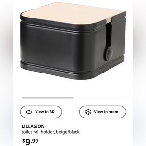 BOGO IKEA modern toilet paper holder. Set of 2.